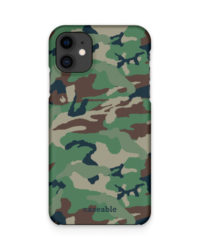 Green and Brown Camo Hard Shell Phone Case Apple iPhone 11