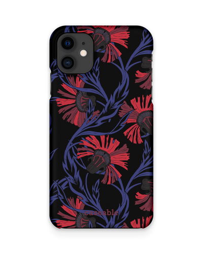 Midnight Floral Hard Shell Phone Case Apple iPhone 11