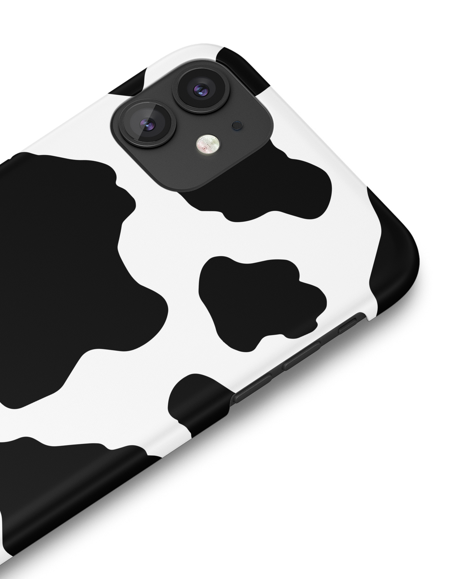 Cow Print 2 Hard Shell Phone Case Apple iPhone 11: Detail Shot