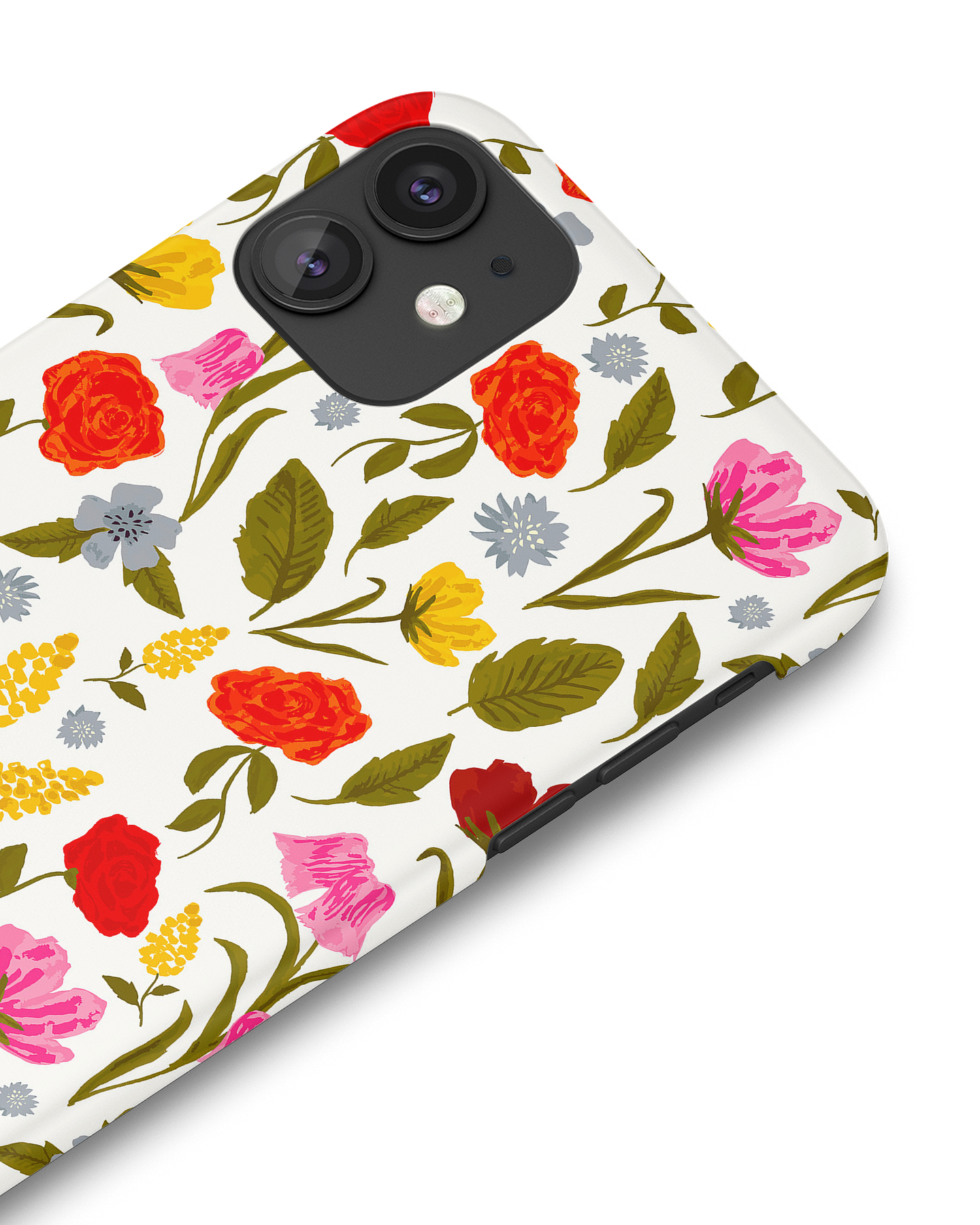 Botanical Beauties Hard Shell Phone Case Apple iPhone 11: Detail Shot