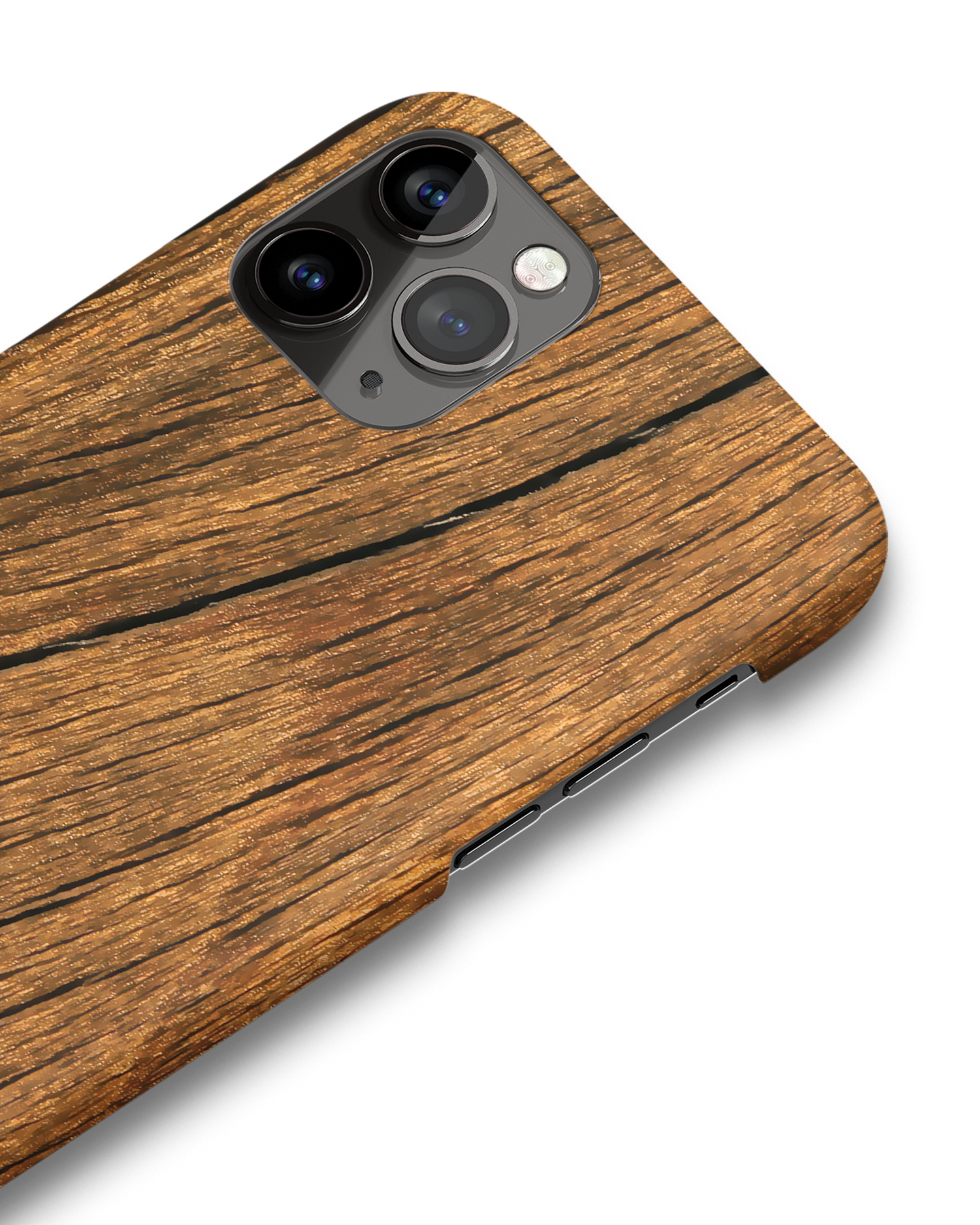 Wood Hard Shell Phone Case Apple iPhone 11 Pro Max: Detail Shot