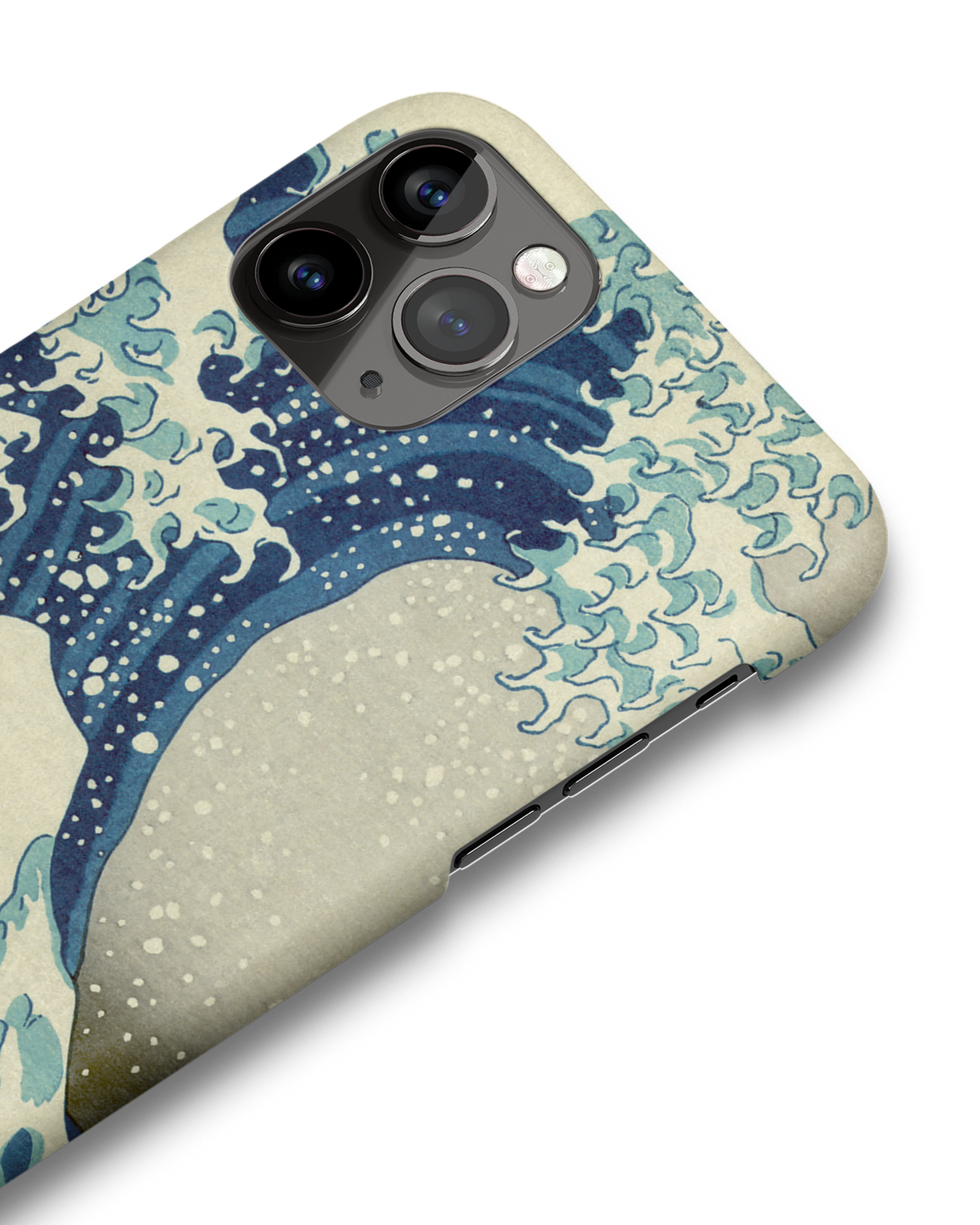Great Wave Off Kanagawa By Hokusai Hard Shell Phone Case Apple iPhone 11 Pro Max: Detail Shot