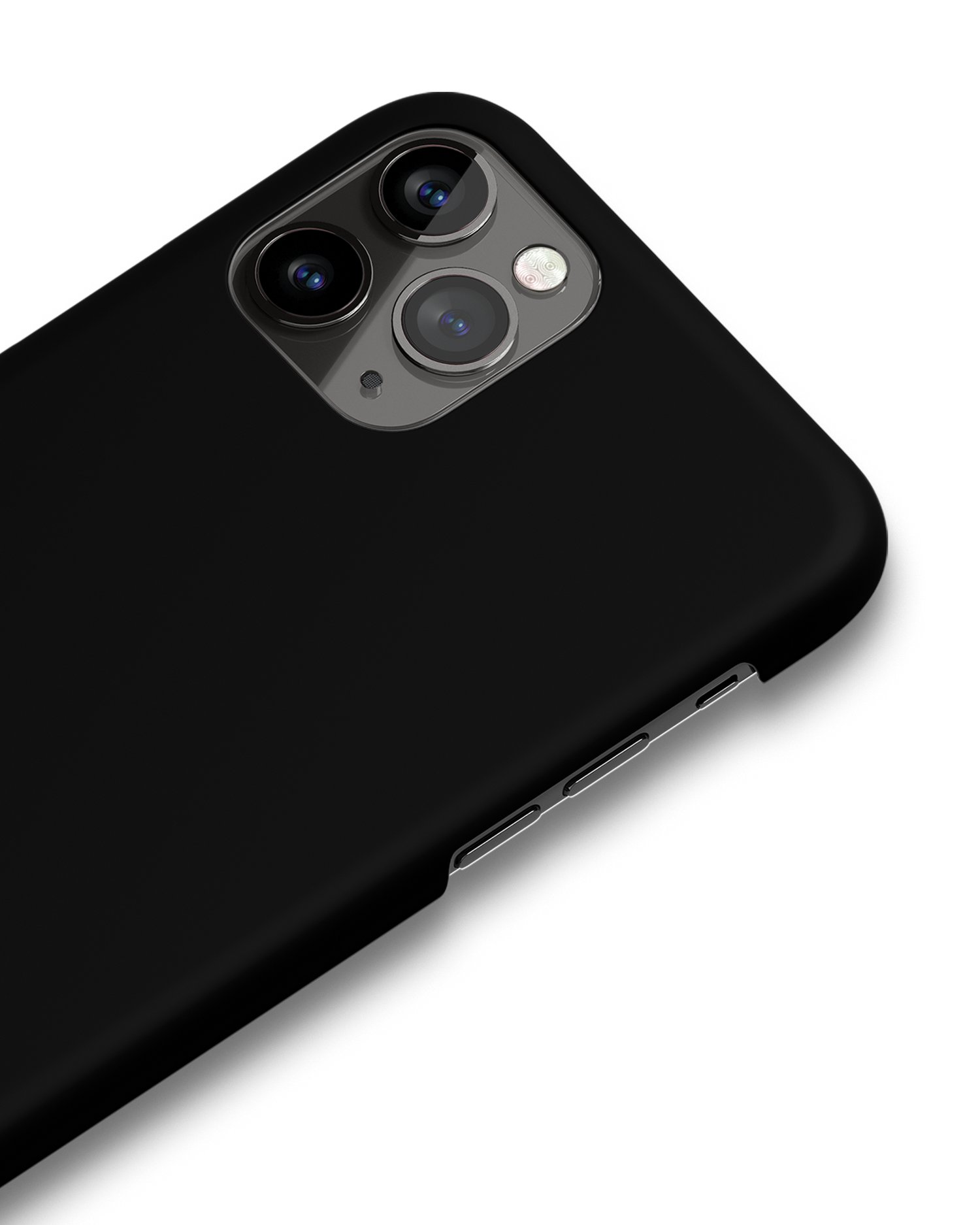 BLACK Hard Shell Phone Case Apple iPhone 11 Pro Max: Detail Shot
