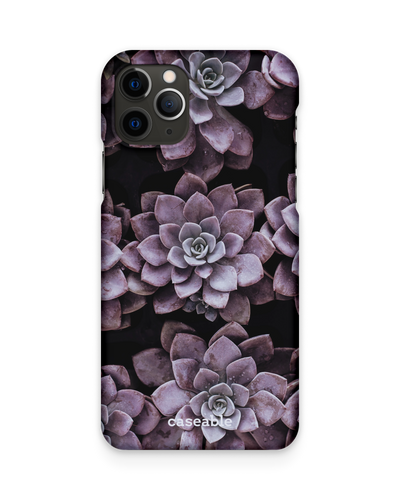Purple Succulents Hard Shell Phone Case Apple iPhone 11 Pro Max