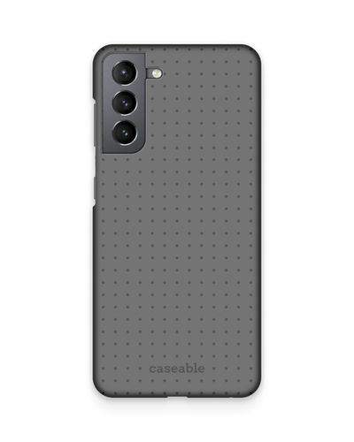Dot Grid Grey Hard Shell Phone Case Samsung Galaxy S21 Plus