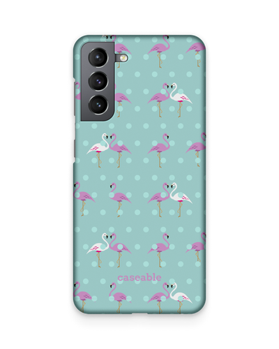 Two Flamingos Hard Shell Phone Case Samsung Galaxy S21 Plus