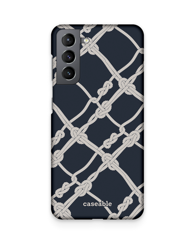 Nautical Knots Hard Shell Phone Case Samsung Galaxy S21 Plus