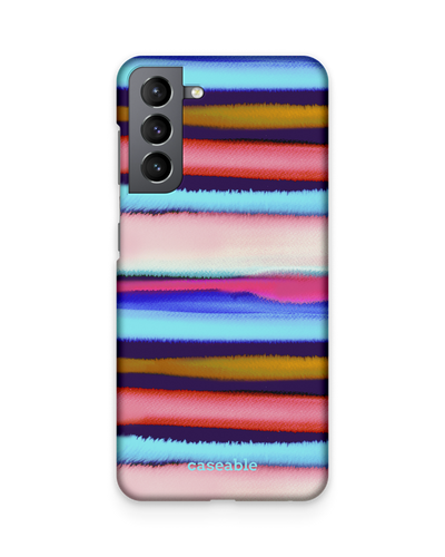 Watercolor Stripes Hard Shell Phone Case Samsung Galaxy S21 Plus