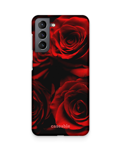 Red Roses Hard Shell Phone Case Samsung Galaxy S21 Plus
