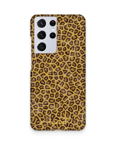 Leopard Skin Hard Shell Phone Case Samsung Galaxy S21 Ultra