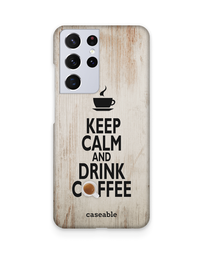 Drink Coffee Hard Shell Phone Case Samsung Galaxy S21 Ultra