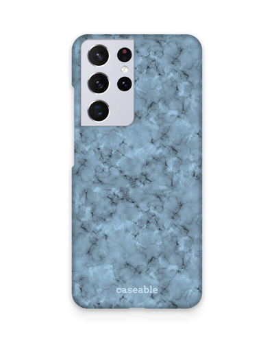 Blue Marble Hard Shell Phone Case Samsung Galaxy S21 Ultra