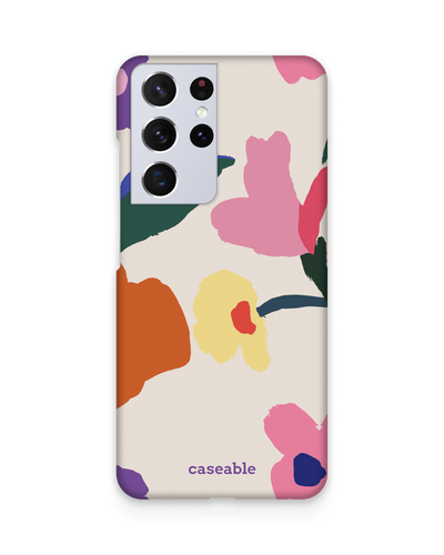 Handpainted Blooms Hard Shell Phone Case Samsung Galaxy S21 Ultra