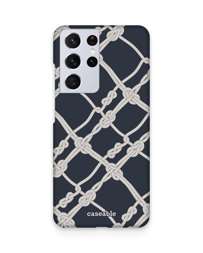 Nautical Knots Hard Shell Phone Case Samsung Galaxy S21 Ultra