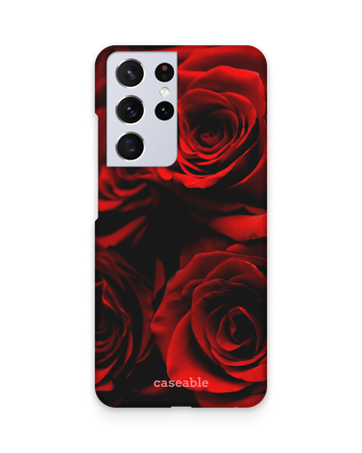 Red Roses Hard Shell Phone Case Samsung Galaxy S21 Ultra