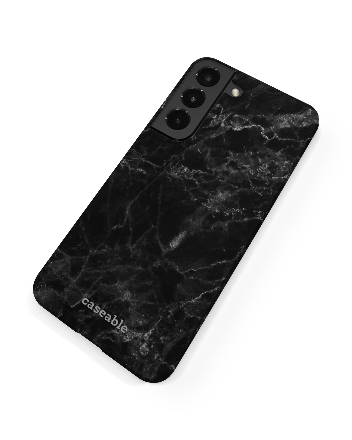 Midnight Marble Hard Shell Phone Case Samsung Galaxy S22 Plus 5G: Back View