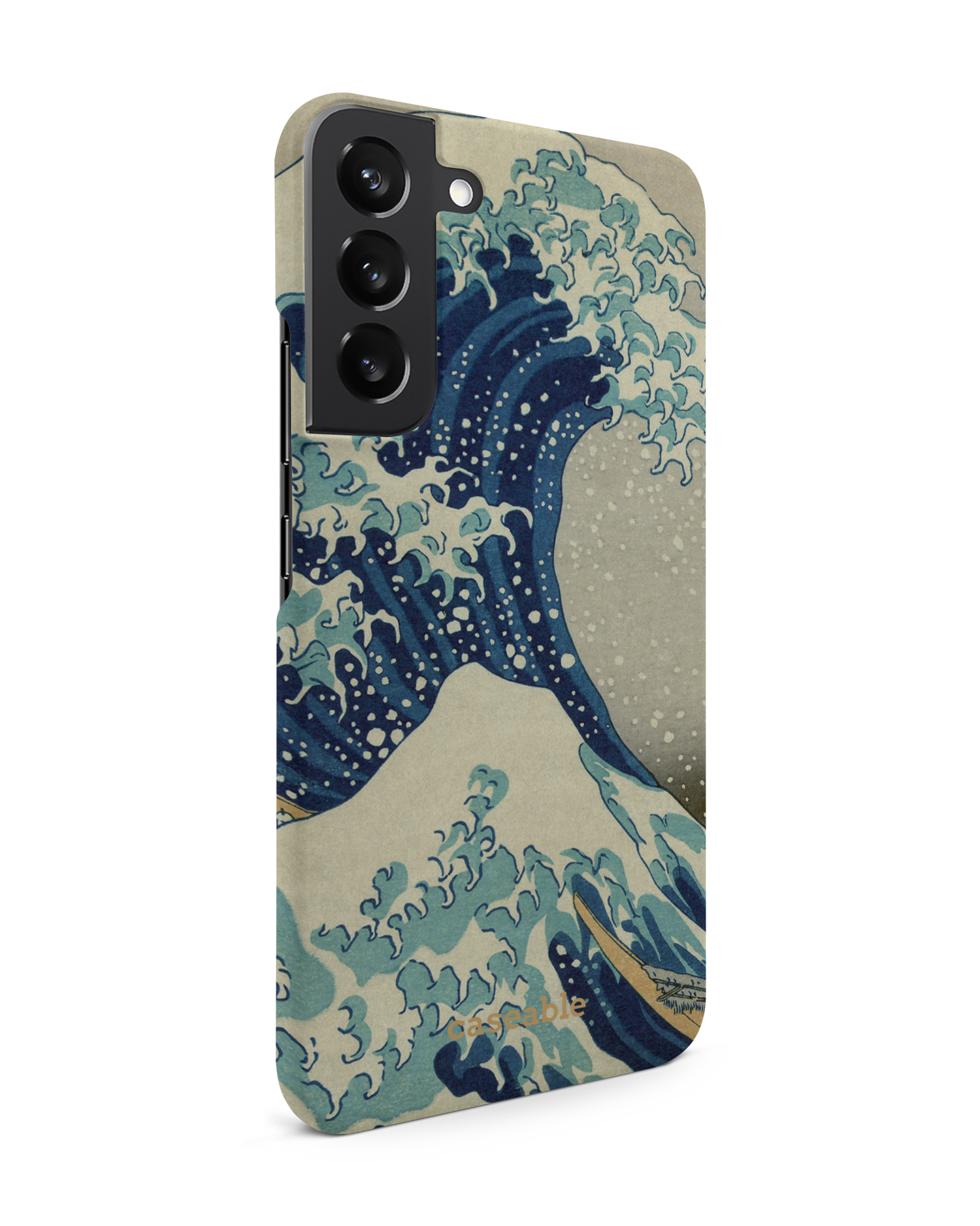 Great Wave Off Kanagawa By Hokusai Hard Shell Phone Case Samsung Galaxy S22 Plus 5G: View from the left side