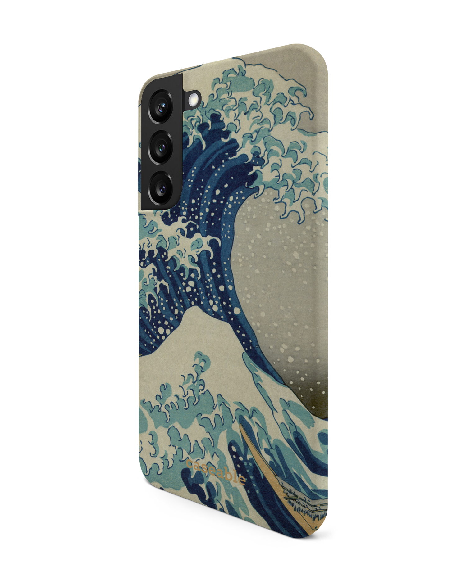 Great Wave Off Kanagawa By Hokusai Hard Shell Phone Case Samsung Galaxy S22 Plus 5G: View from the right side