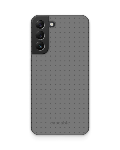 Dot Grid Grey Hard Shell Phone Case Samsung Galaxy S22 Plus 5G