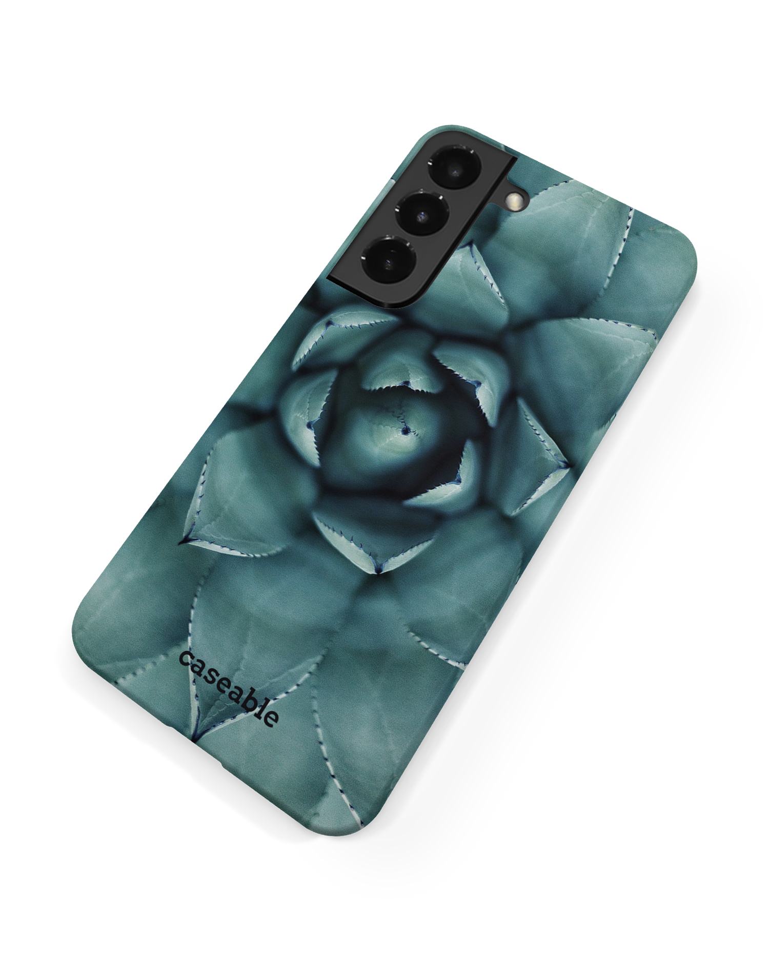 Beautiful Succulent Hard Shell Phone Case Samsung Galaxy S22 Plus 5G: Back View