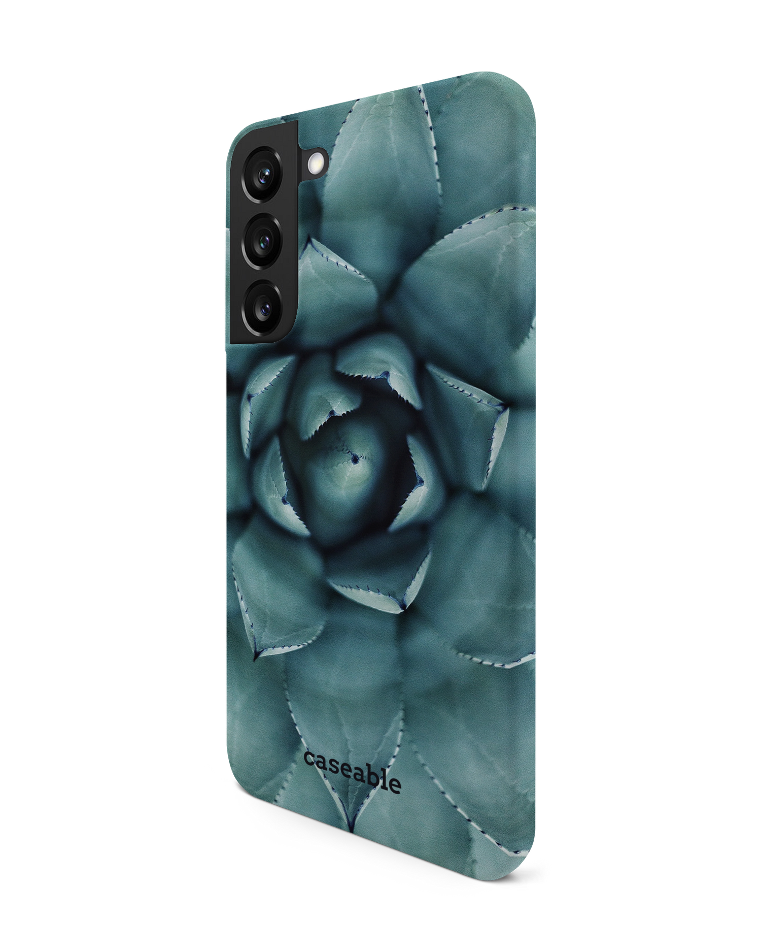 Beautiful Succulent Hard Shell Phone Case Samsung Galaxy S22 Plus 5G: View from the right side