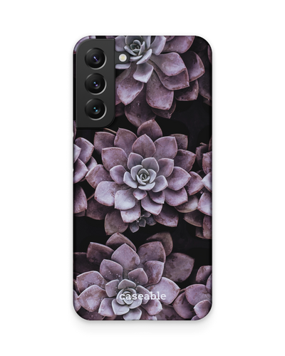 Purple Succulents Hard Shell Phone Case Samsung Galaxy S22 Plus 5G