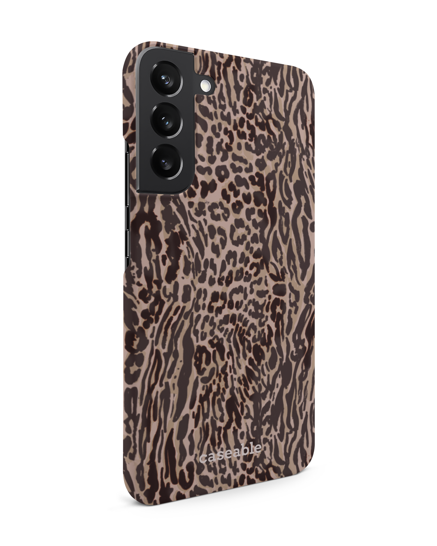 Animal Skin Tough Love Hard Shell Phone Case Samsung Galaxy S22 Plus 5G: View from the left side
