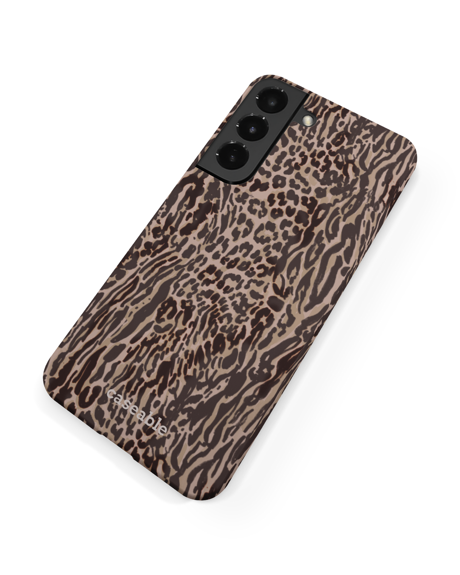 Animal Skin Tough Love Hard Shell Phone Case Samsung Galaxy S22 Plus 5G: Back View