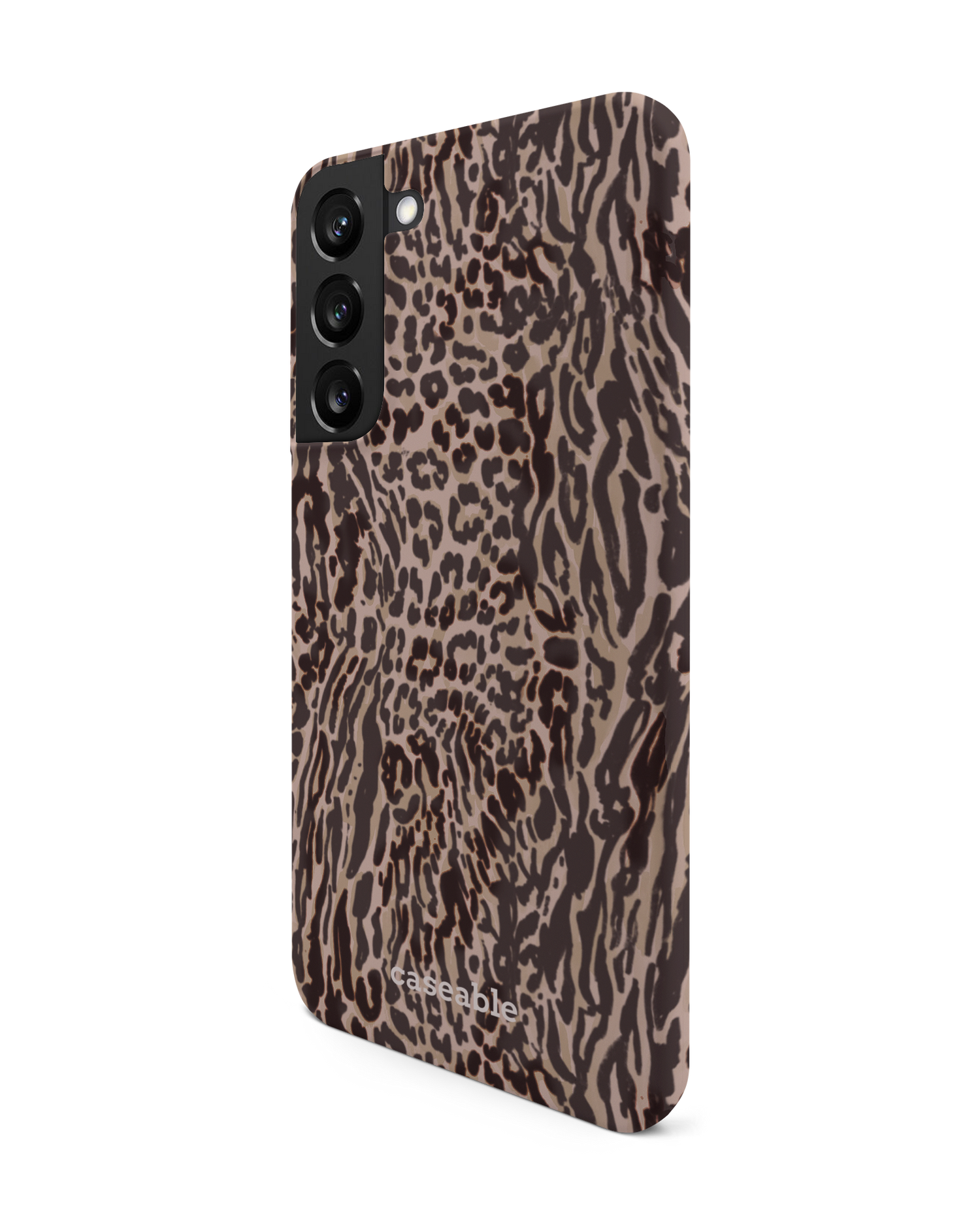 Animal Skin Tough Love Hard Shell Phone Case Samsung Galaxy S22 Plus 5G: View from the right side