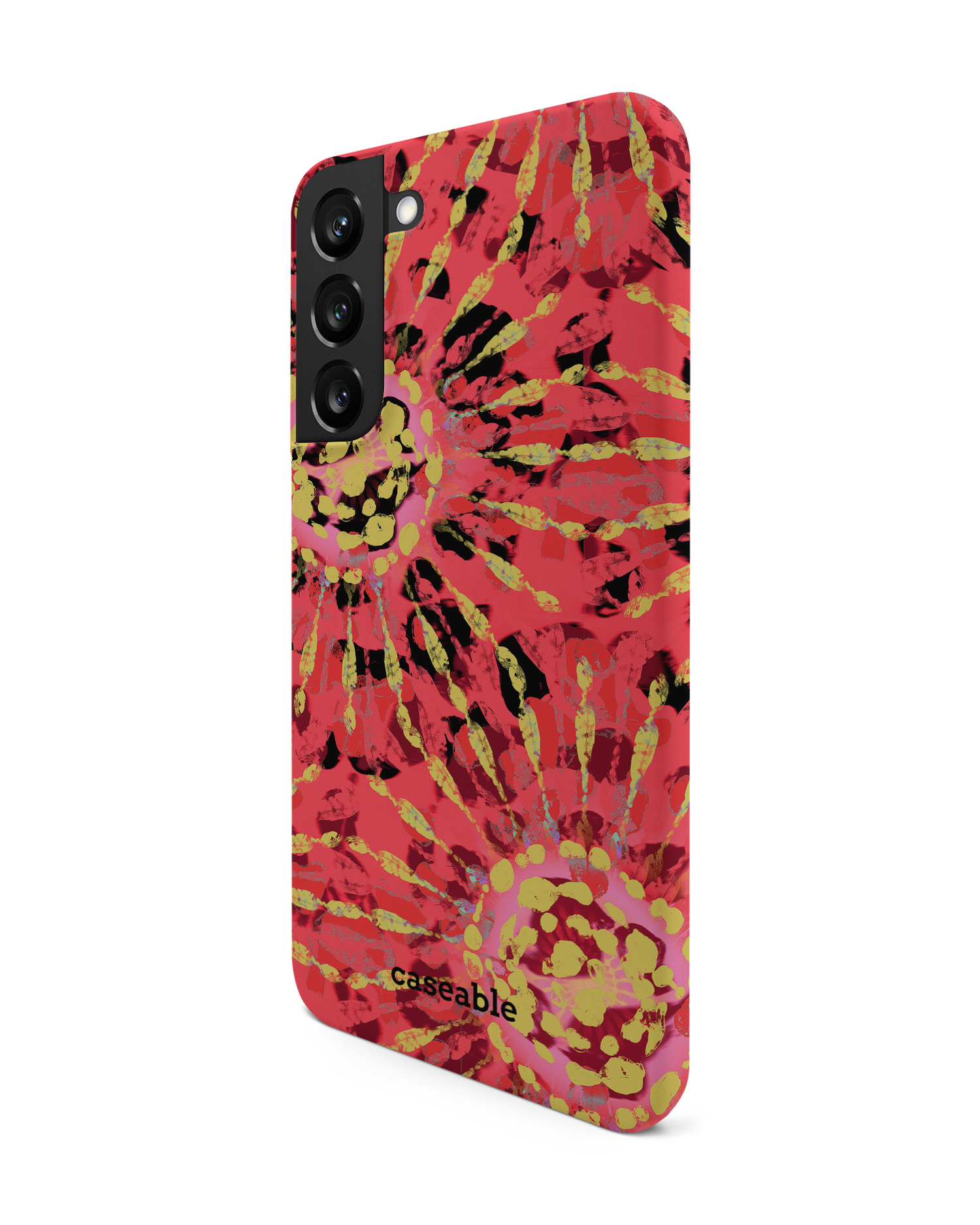 Y2K Tie Dye Hard Shell Phone Case Samsung Galaxy S22 Plus 5G: View from the right side