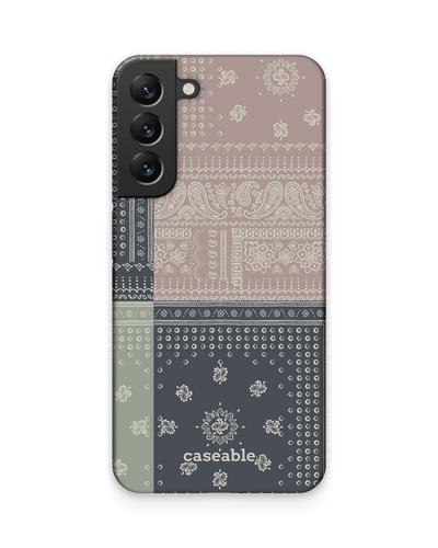 Bandana Patchwork Hard Shell Phone Case Samsung Galaxy S22 Plus 5G