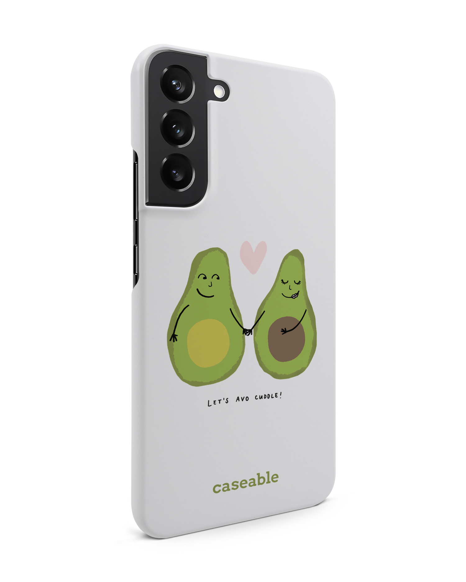 Avocado Hard Shell Phone Case Samsung Galaxy S22 Plus 5G: View from the left side