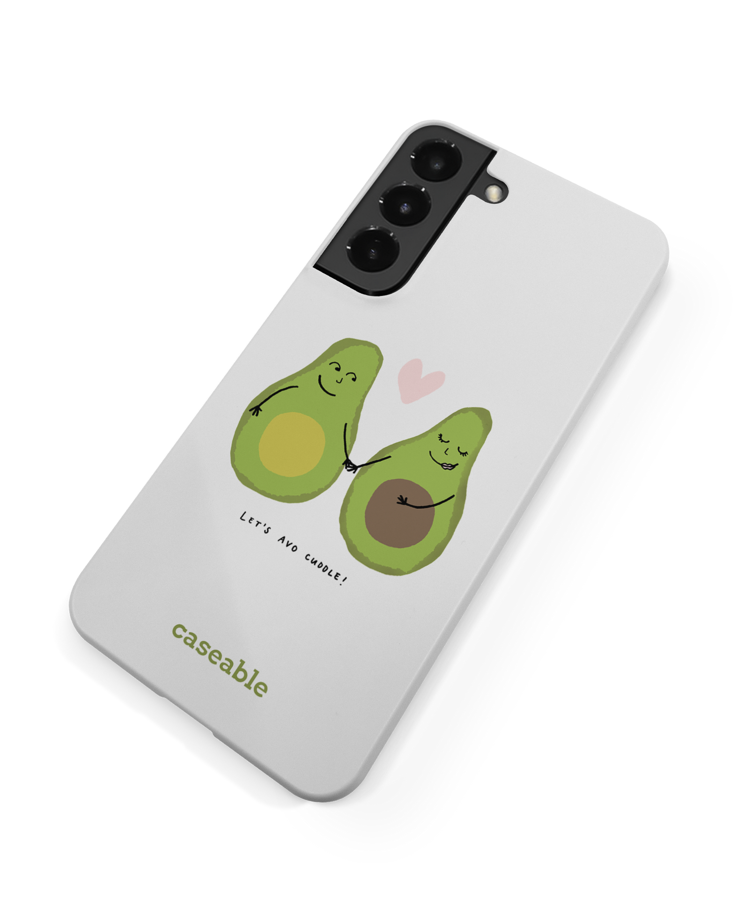 Avocado Hard Shell Phone Case Samsung Galaxy S22 Plus 5G: Back View