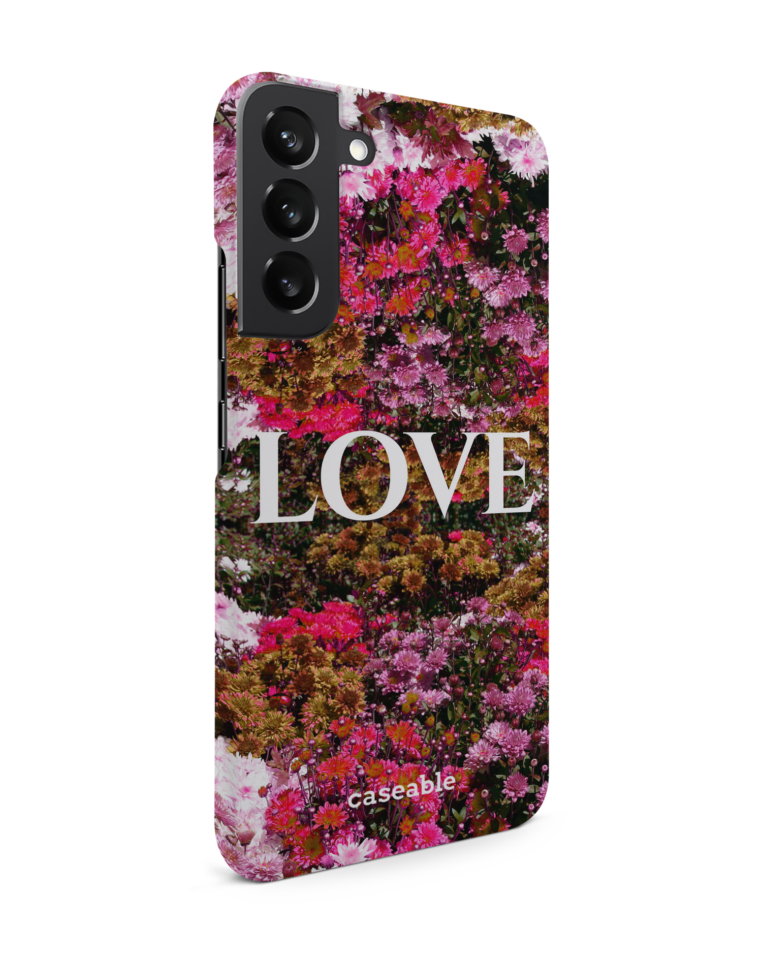 Luxe Love Hard Shell Phone Case Samsung Galaxy S22 Plus 5G: View from the left side
