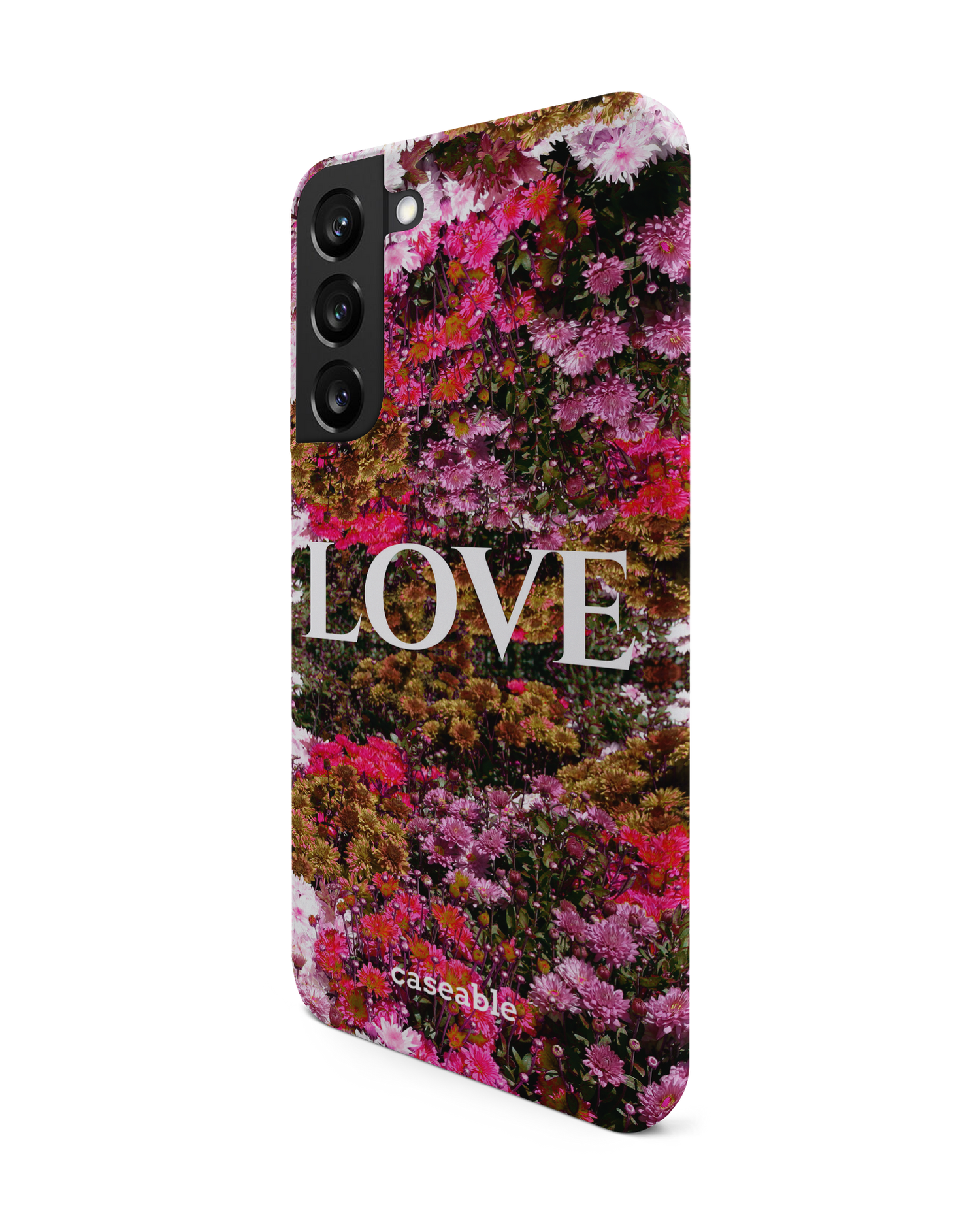 Luxe Love Hard Shell Phone Case Samsung Galaxy S22 Plus 5G: View from the right side