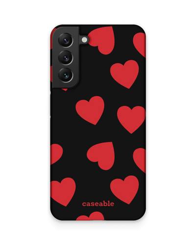 Repeating Hearts Hard Shell Phone Case Samsung Galaxy S22 Plus 5G