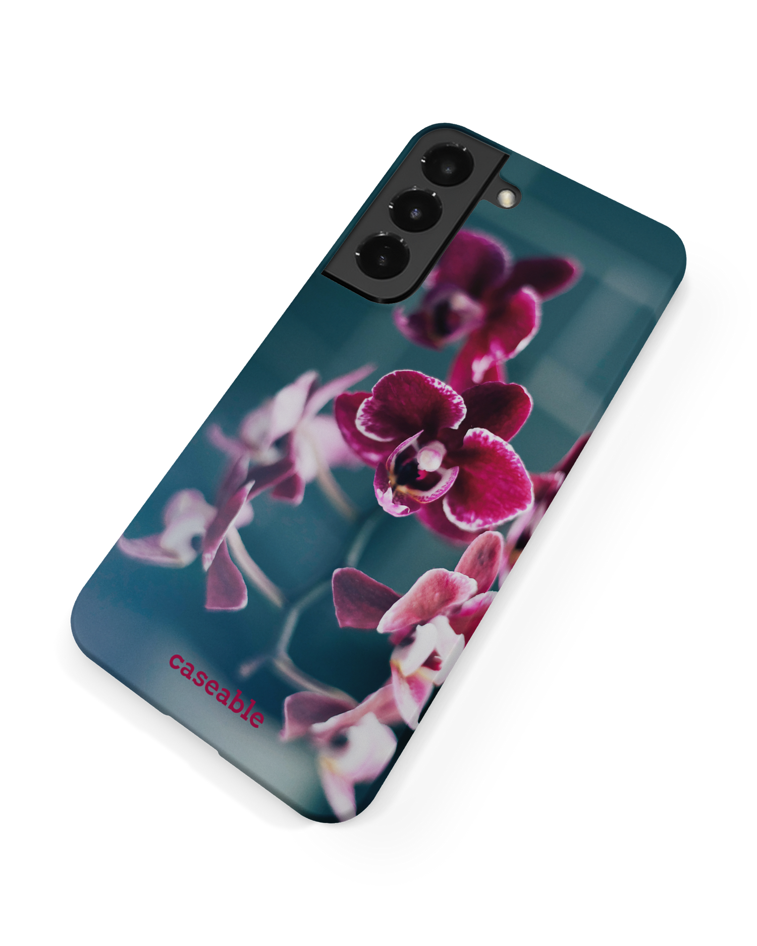 Orchid Hard Shell Phone Case Samsung Galaxy S22 Plus 5G: Back View