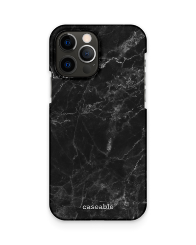 Midnight Marble Hard Shell Phone Case Apple iPhone 12 Pro Max