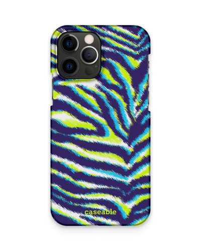Neon Zebra Hard Shell Phone Case Apple iPhone 12 Pro Max