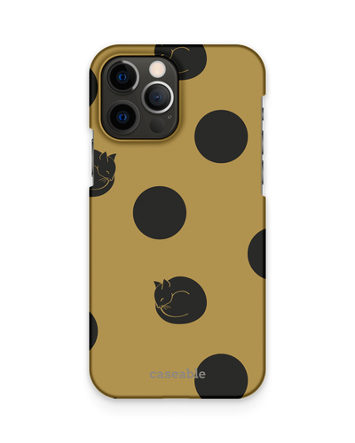 Polka Cats Hard Shell Phone Case Apple iPhone 12 Pro Max