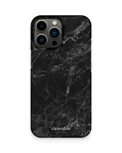 Midnight Marble Hard Shell Phone Case Apple iPhone 13 Pro Max