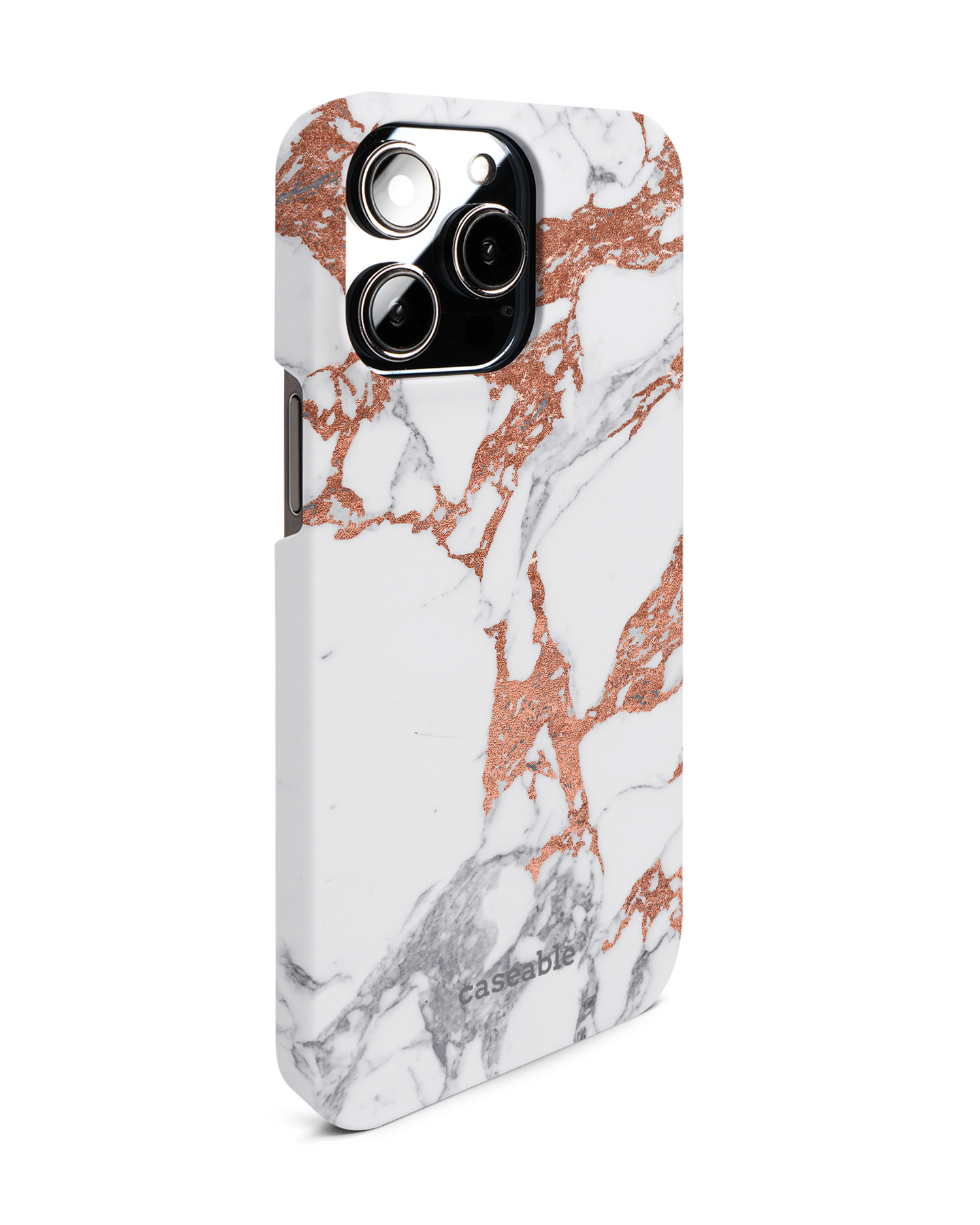 Marble Mix Hard Shell Phone Case for Apple iPhone 14 Pro Max: View from the left side