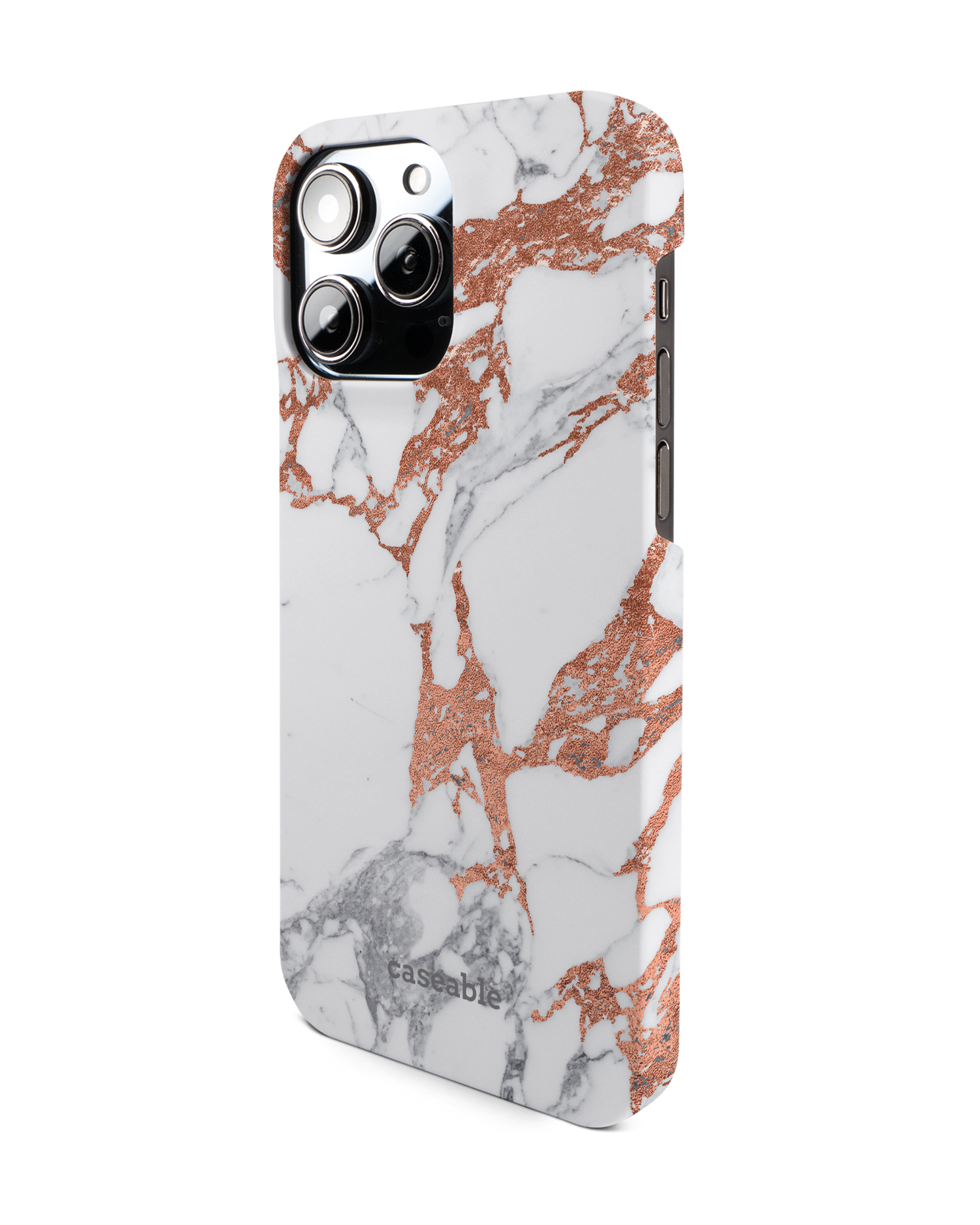 Marble Mix Hard Shell Phone Case for Apple iPhone 14 Pro Max: View from the right side