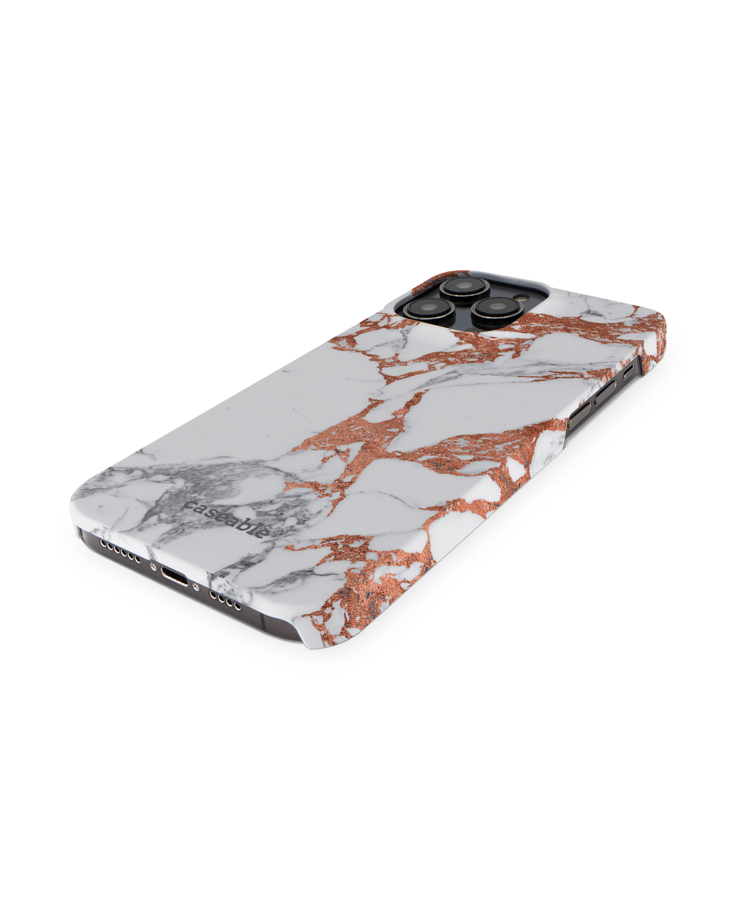 Marble Mix Hard Shell Phone Case for Apple iPhone 14 Pro Max: Perspective view