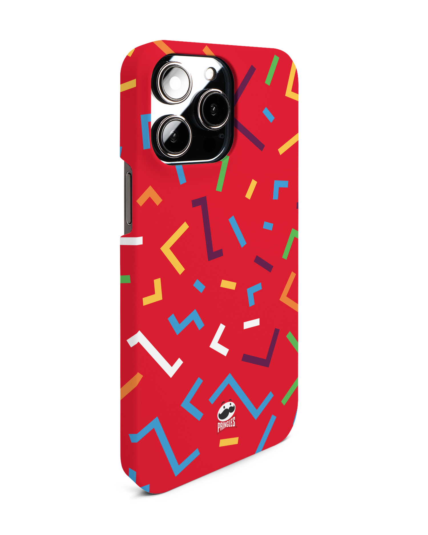 Pringles Confetti Hard Shell Phone Case for Apple iPhone 14 Pro Max: View from the left side