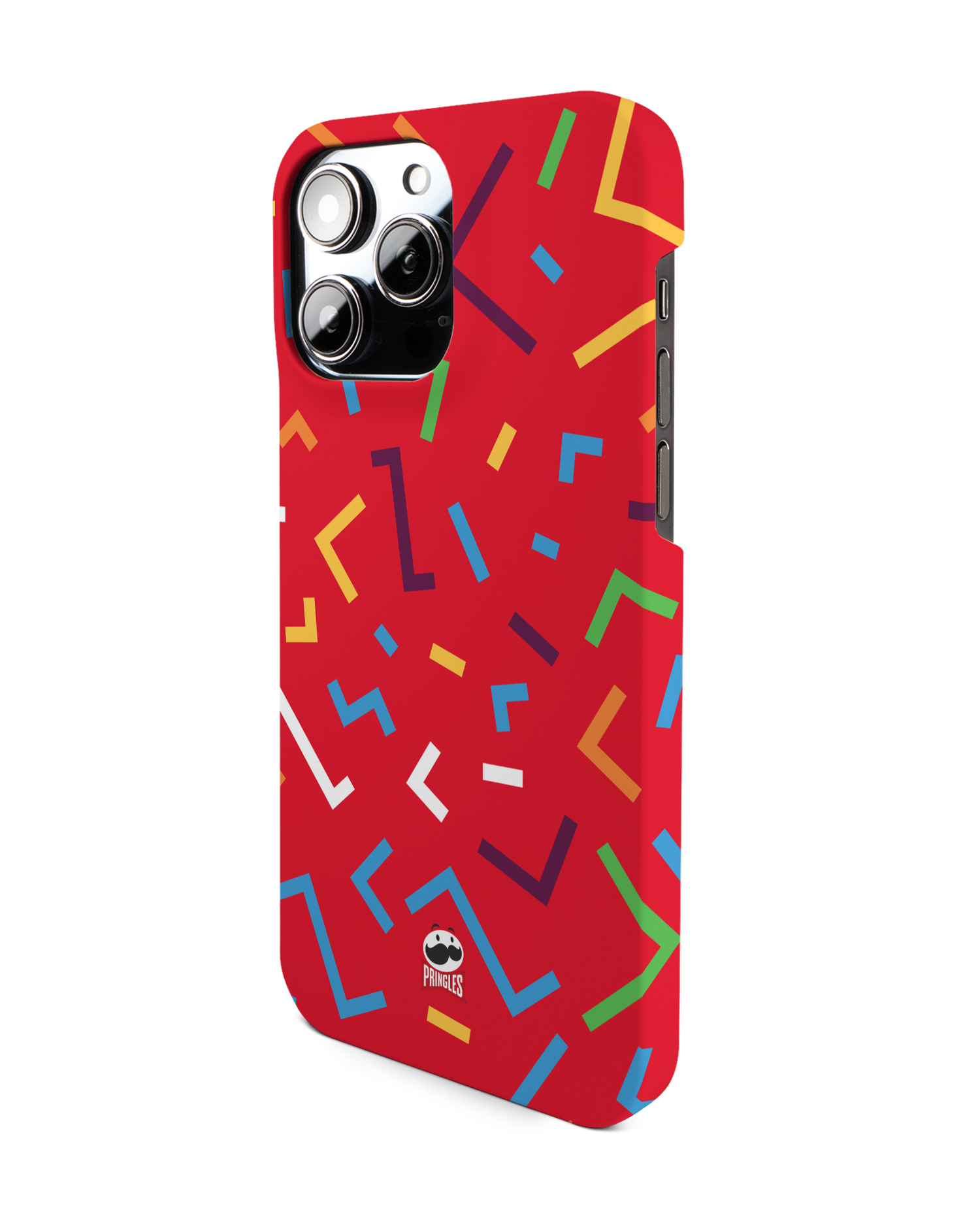 Pringles Confetti Hard Shell Phone Case for Apple iPhone 14 Pro Max: View from the right side