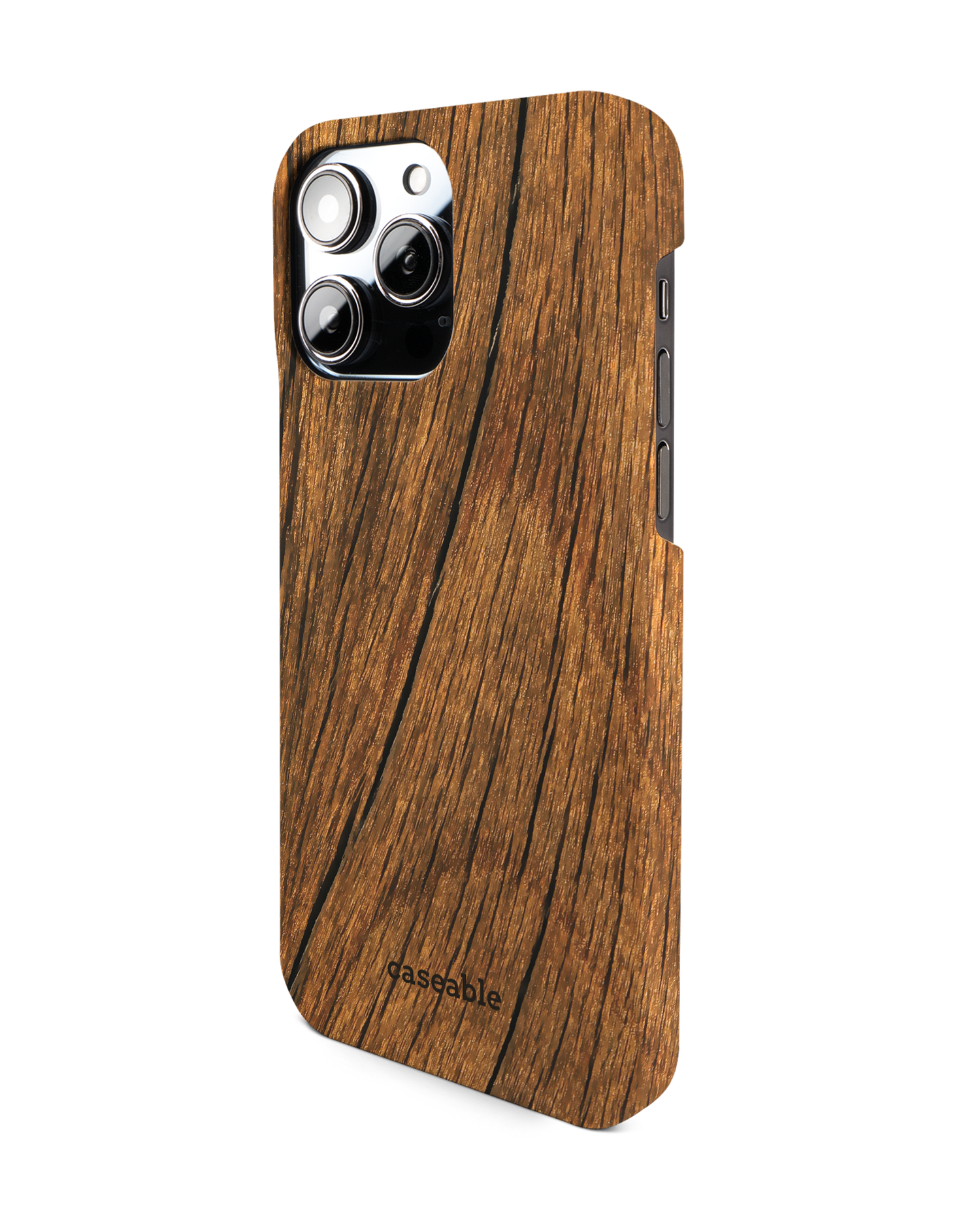 Wood Hard Shell Phone Case for Apple iPhone 14 Pro Max: View from the right side