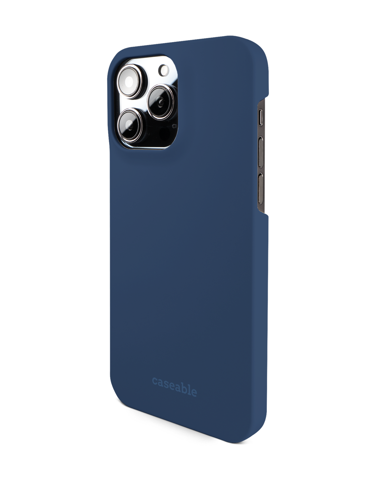 NAVY Hard Shell Phone Case for Apple iPhone 14 Pro Max: View from the right side