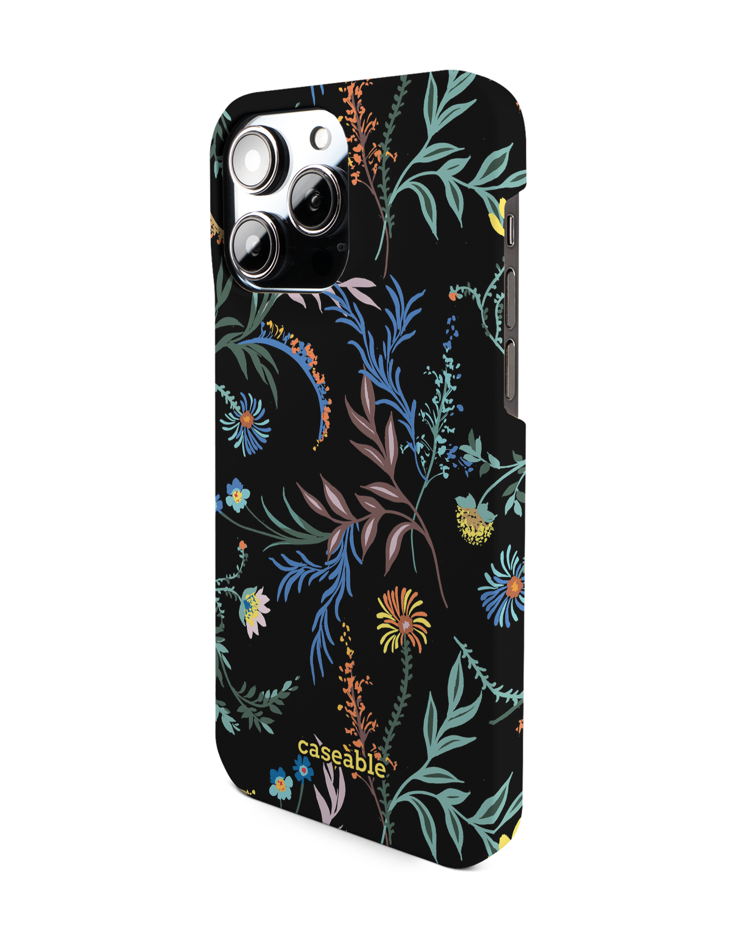 Woodland Spring Floral Hard Shell Phone Case for Apple iPhone 14 Pro Max: View from the right side