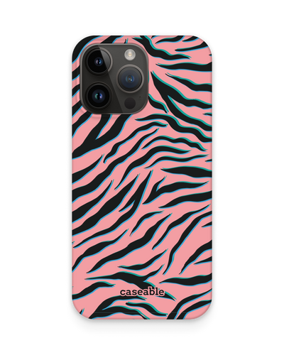 Pink Zebra Hard Shell Phone Case for Apple iPhone 14 Pro Max